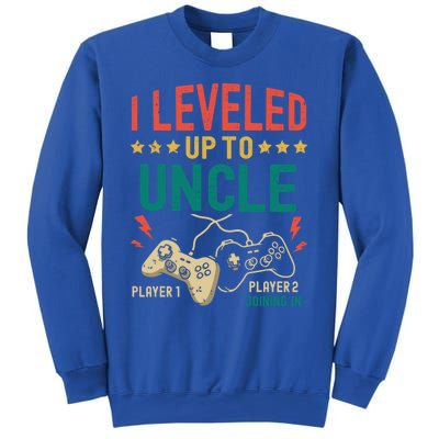 I Leveled Up To Uncle New Uncle Gamer Promoted To Uncle Gift Sweatshirt