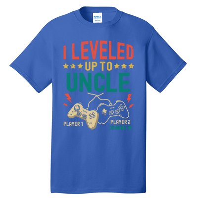 I Leveled Up To Uncle New Uncle Gamer Promoted To Uncle Gift Tall T-Shirt