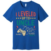 I Leveled Up To Uncle New Uncle Gamer Promoted To Uncle Gift Premium T-Shirt