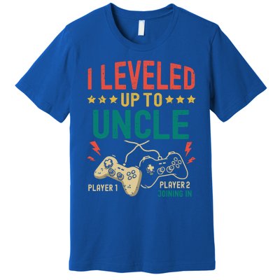 I Leveled Up To Uncle New Uncle Gamer Promoted To Uncle Gift Premium T-Shirt