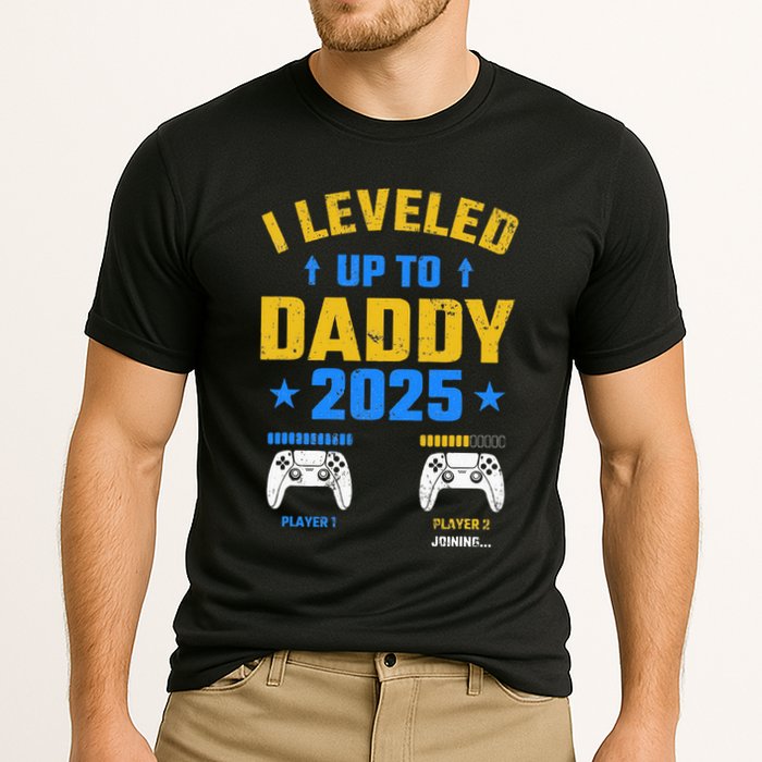 I Leveled Up To Daddy 2025 Father 2025 New Daddy 2025 Cooling Performance Crew T-Shirt