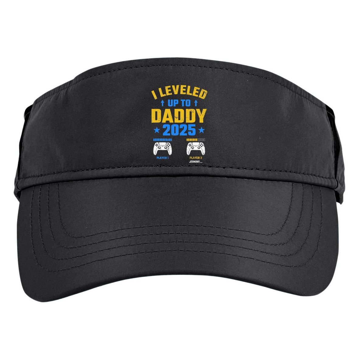 I Leveled Up To Daddy 2025 Father 2025 New Daddy 2025 Adult Drive Performance Visor