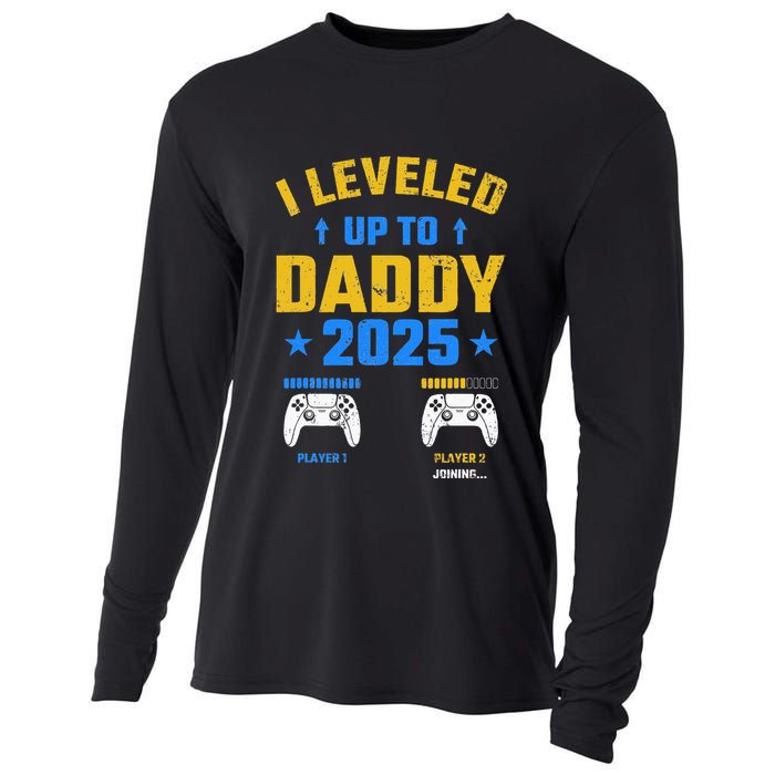 I Leveled Up To Daddy 2025 Father 2025 New Daddy 2025 Cooling Performance Long Sleeve Crew
