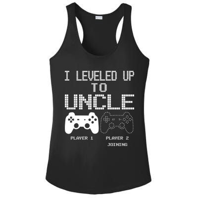 I Leveled Up To Uncle New Uncle Gaming Funny Ladies PosiCharge Competitor Racerback Tank