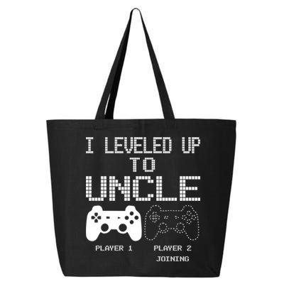 I Leveled Up To Uncle New Uncle Gaming Funny 25L Jumbo Tote