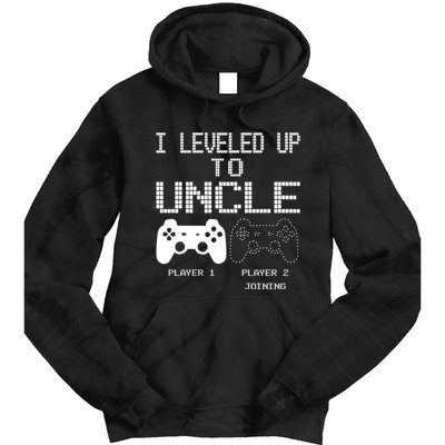 I Leveled Up To Uncle New Uncle Gaming Funny Tie Dye Hoodie