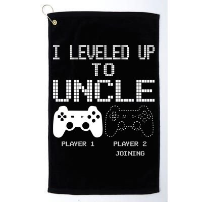 I Leveled Up To Uncle New Uncle Gaming Funny Golf Towel