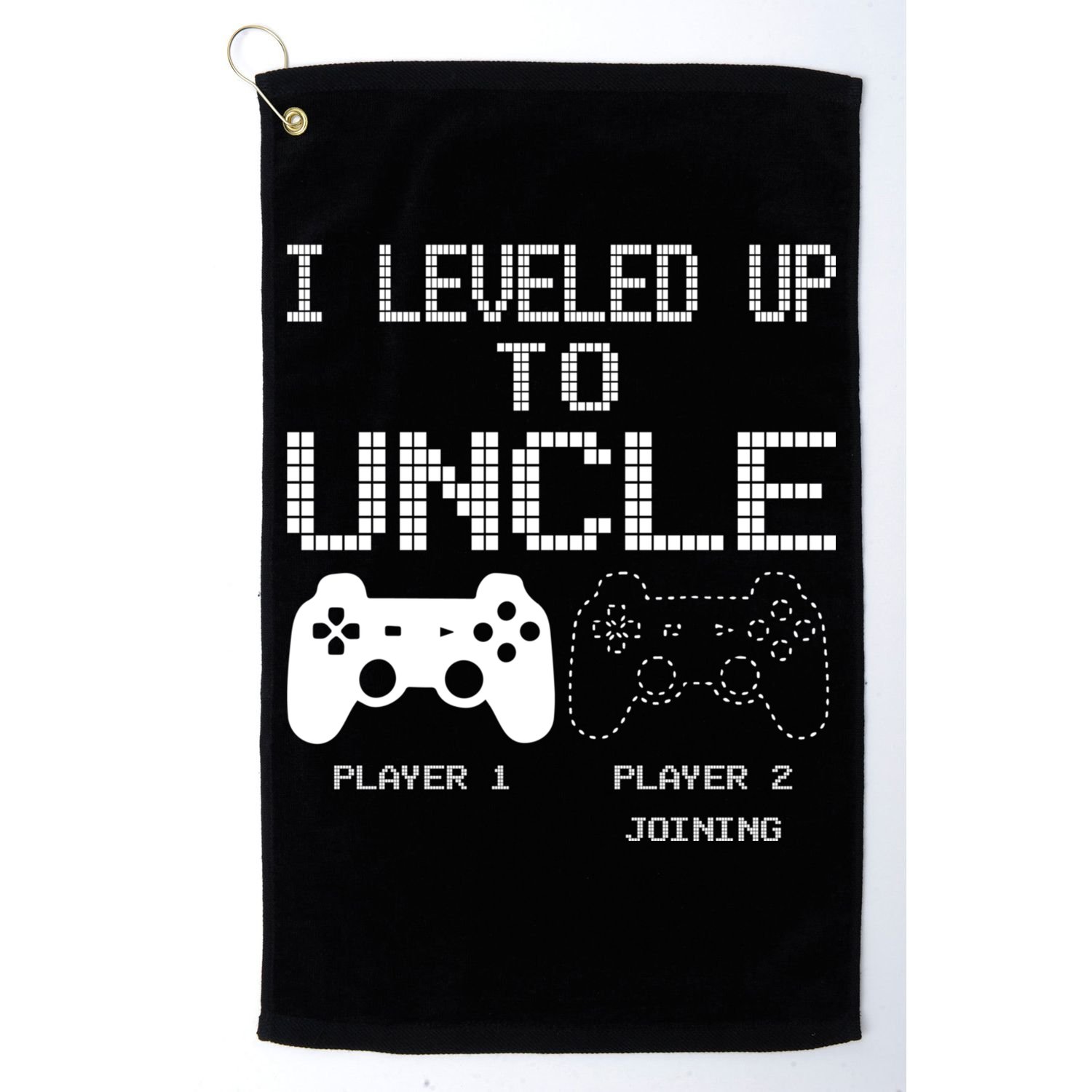 I Leveled Up To Uncle New Uncle Gaming Funny Golf Towel