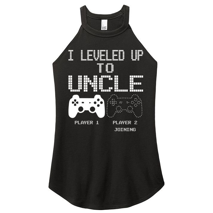 I Leveled Up To Uncle New Uncle Gaming Funny Women's Perfect Tri Rocker Tank