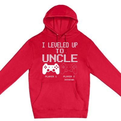 I Leveled Up To Uncle New Uncle Gaming Funny Premium Pullover Hoodie