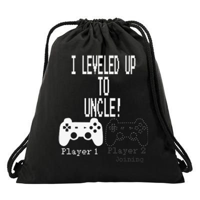 I leveled up to Uncle new uncle gaming Drawstring Bag