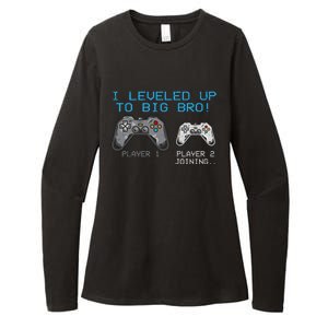 I Leveled Up To Big Bro Funny Video Game Lover Womens CVC Long Sleeve Shirt