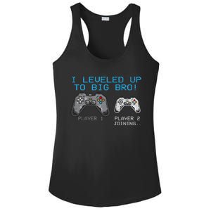 I Leveled Up To Big Bro Funny Video Game Lover Ladies PosiCharge Competitor Racerback Tank