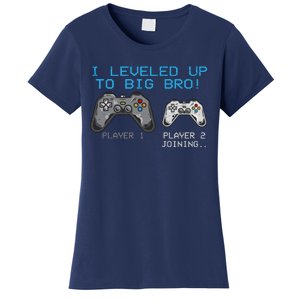 I Leveled Up To Big Bro Funny Video Game Lover Women's T-Shirt