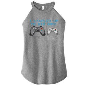 I Leveled Up To Big Bro Funny Video Game Lover Women's Perfect Tri Rocker Tank