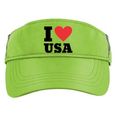 I Love Usa I Heart Usa Family Travel Usa Gift Adult Drive Performance Visor