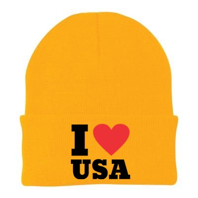 I Love Usa I Heart Usa Family Travel Usa Gift Knit Cap Winter Beanie