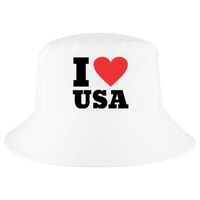 I Love Usa I Heart Usa Family Travel Usa Gift Cool Comfort Performance Bucket Hat