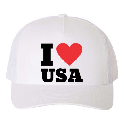 I Love Usa I Heart Usa Family Travel Usa Gift Yupoong Adult 5-Panel Trucker Hat