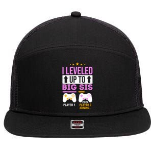 I Leveled Up To Big Sis Player 2 Joining 2024 Cute 7 Panel Mesh Trucker Snapback Hat