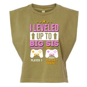 I Leveled Up To Big Sis Player 2 Joining 2024 Cute Garment-Dyed Women's Muscle Tee