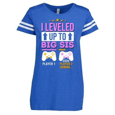 I Leveled Up To Big Sis Player 2 Joining 2024 Cute Enza Ladies Jersey Football T-Shirt