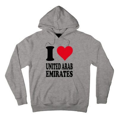 I Love United Arab Emirates Tall Hoodie