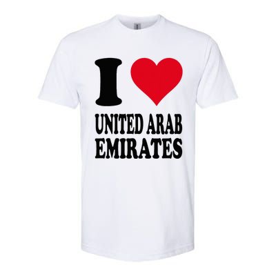 I Love United Arab Emirates Softstyle CVC T-Shirt