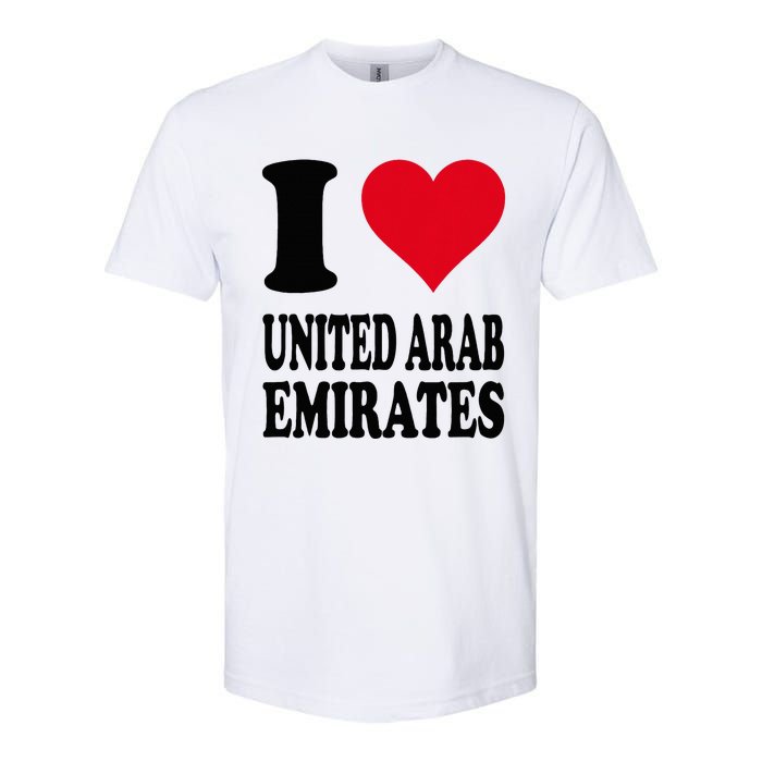 I Love United Arab Emirates Softstyle CVC T-Shirt