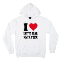 I Love United Arab Emirates Hoodie