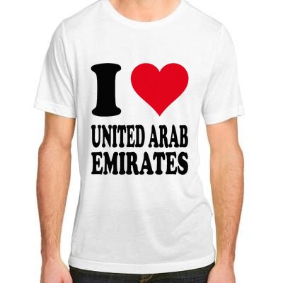 I Love United Arab Emirates Adult ChromaSoft Performance T-Shirt