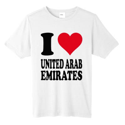 I Love United Arab Emirates Tall Fusion ChromaSoft Performance T-Shirt