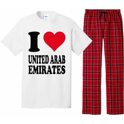 I Love United Arab Emirates Pajama Set