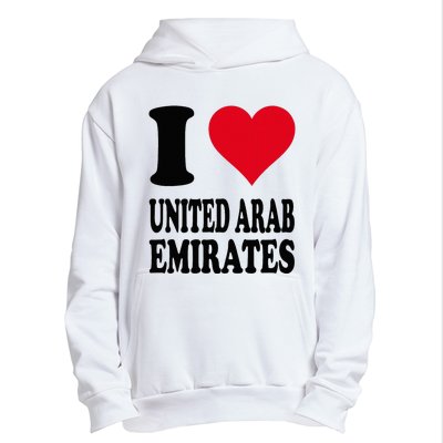 I Love United Arab Emirates Urban Pullover Hoodie