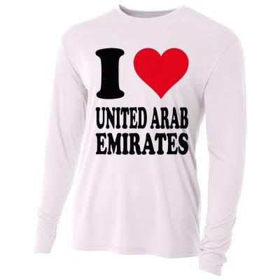 I Love United Arab Emirates Cooling Performance Long Sleeve Crew