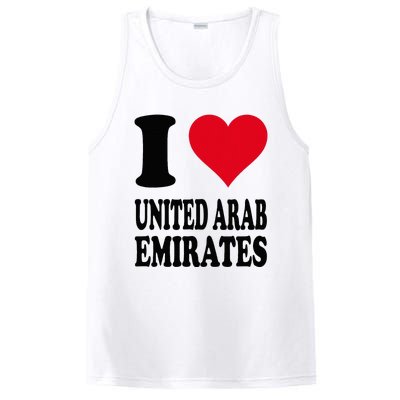 I Love United Arab Emirates PosiCharge Competitor Tank