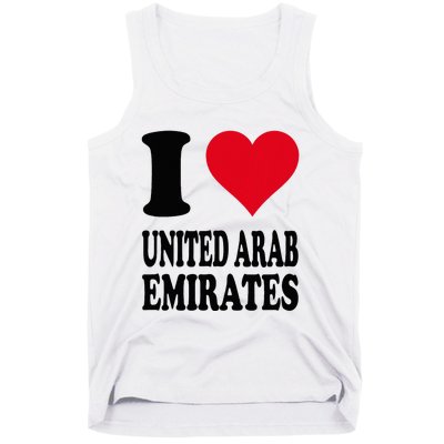 I Love United Arab Emirates Tank Top