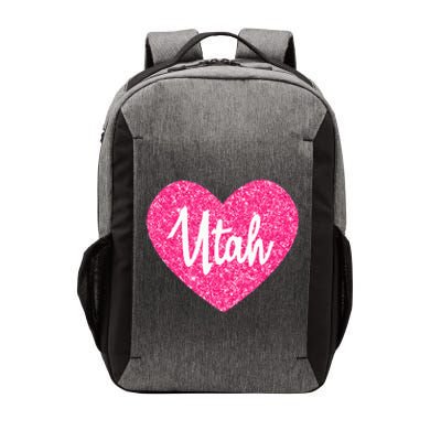 I Love Utah USA State Pink Heart Gift For Women Vector Backpack