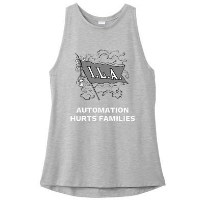 Ila Longshoremen Union Strike Port Workers Union Ladies PosiCharge Tri-Blend Wicking Tank