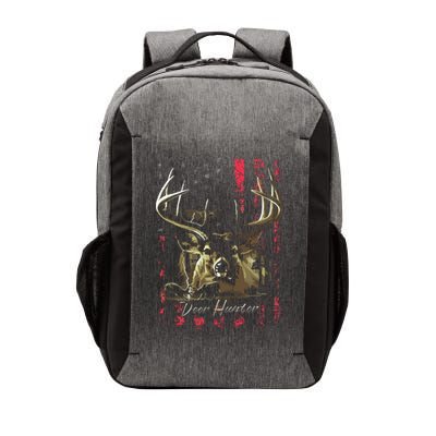 I LOVE USA American Flag And Deer Hunter Vector Backpack