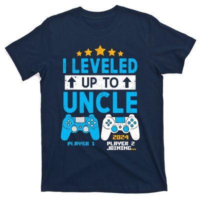 I Leveled Up To Uncle 2024 Gamer Soon To Be Uncle 2024 T-Shirt