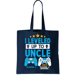 I Leveled Up To Uncle 2024 Gamer Soon To Be Uncle 2024 Tote Bag