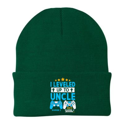 I Leveled Up To Uncle 2024 Gamer Soon To Be Uncle 2024 Knit Cap Winter Beanie