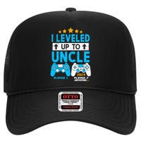 I Leveled Up To Uncle 2024 Gamer Soon To Be Uncle 2024 High Crown Mesh Back Trucker Hat