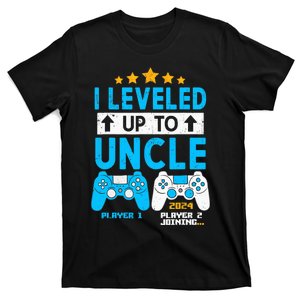 I Leveled Up To Uncle 2024 Gamer Soon To Be Uncle 2024 T-Shirt