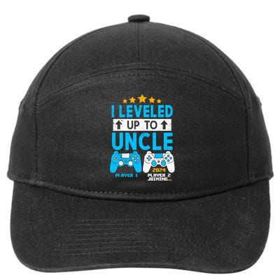 I Leveled Up To Uncle 2024 Gamer Soon To Be Uncle 2024 7-Panel Snapback Hat