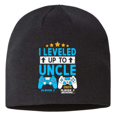 I Leveled Up To Uncle 2024 Gamer Soon To Be Uncle 2024 Sustainable Beanie