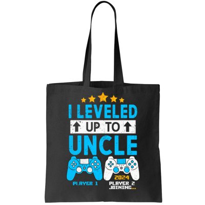 I Leveled Up To Uncle 2024 Gamer Soon To Be Uncle 2024 Tote Bag