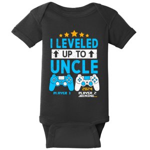 I Leveled Up To Uncle 2024 Gamer Soon To Be Uncle 2024 Baby Bodysuit