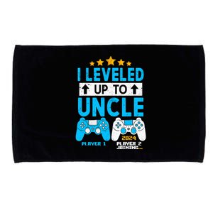 I Leveled Up To Uncle 2024 Gamer Soon To Be Uncle 2024 Microfiber Hand Towel